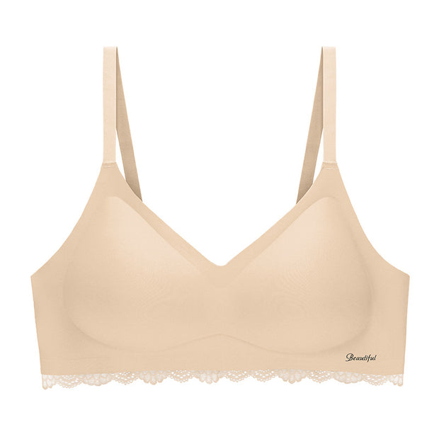 Lace Seamless Wire Free Sports Bra